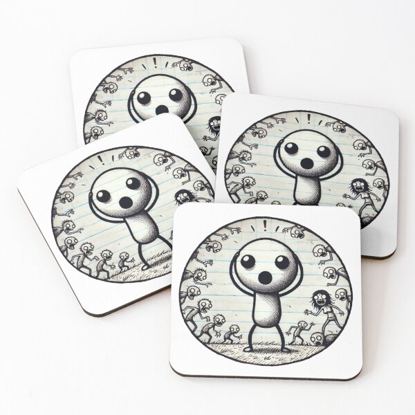 Item preview, Cute Zombie Doodle Horror Art designed and sold by InkNovaLab.