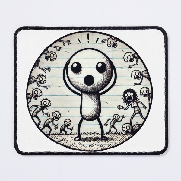 Item preview, Cute Zombie Doodle Horror Art designed and sold by InkNovaLab.