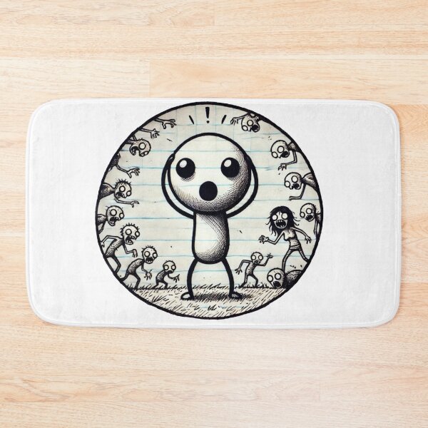 Item preview, Cute Zombie Doodle Horror Art designed and sold by InkNovaLab.