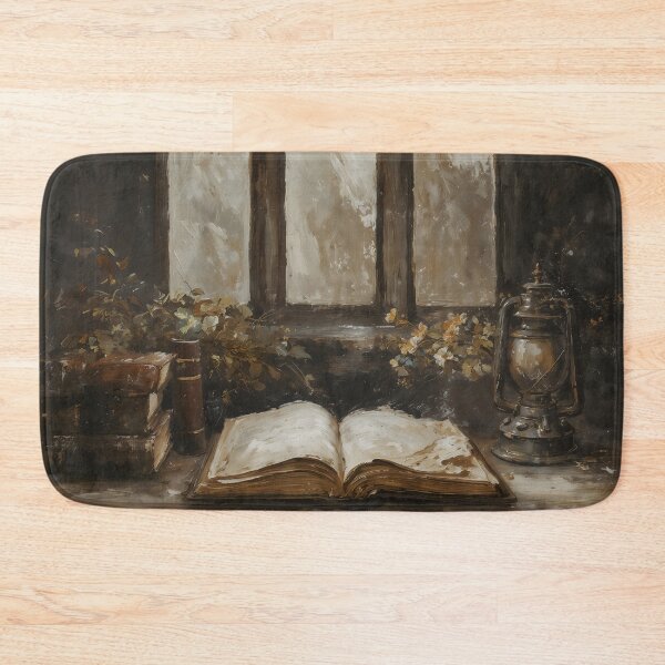 Item preview, Gothic Library Window Dark Academia Art designed and sold by DarkHolyQueen.