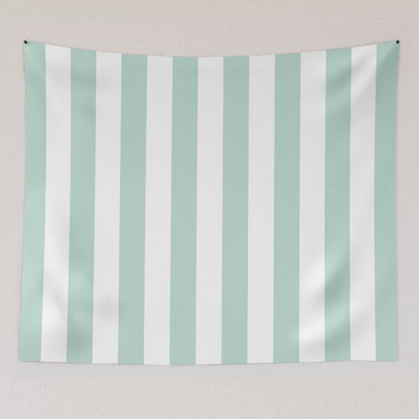 Item preview, Mint Green and White Vertical Stripes designed and sold by tonymagnerart.