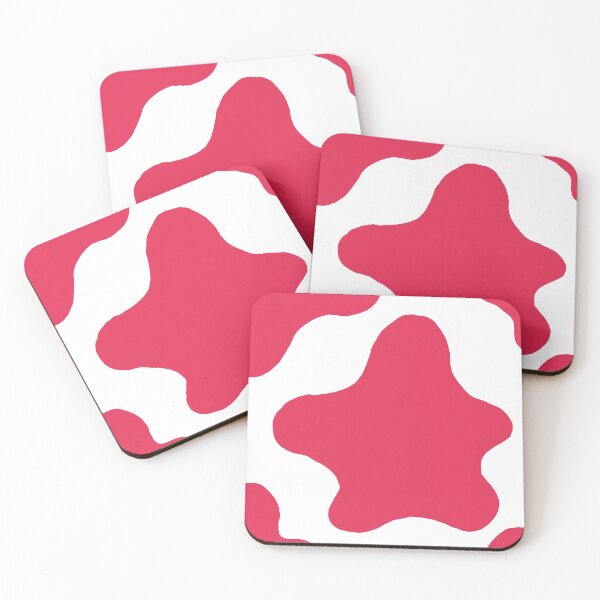 Item preview, Cute Minimalist Cow Pattern (Magenta) designed and sold by Designs by Sara Felton.