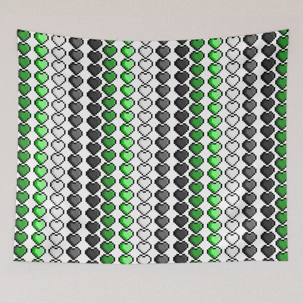 Item preview, Pixel Aromantic Hearts designed and sold by HarveyHandcraftsandDesigns.