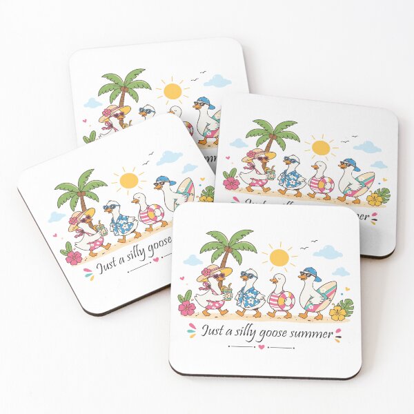 Item preview, Just a Silly Goose Summer Cute Ducks Tropical Beach Adventure designed and sold by ucpstudio.