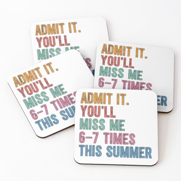 Item preview, Retro Admit It You'll Miss Me 6 7 Times designed and sold by colorsartss.