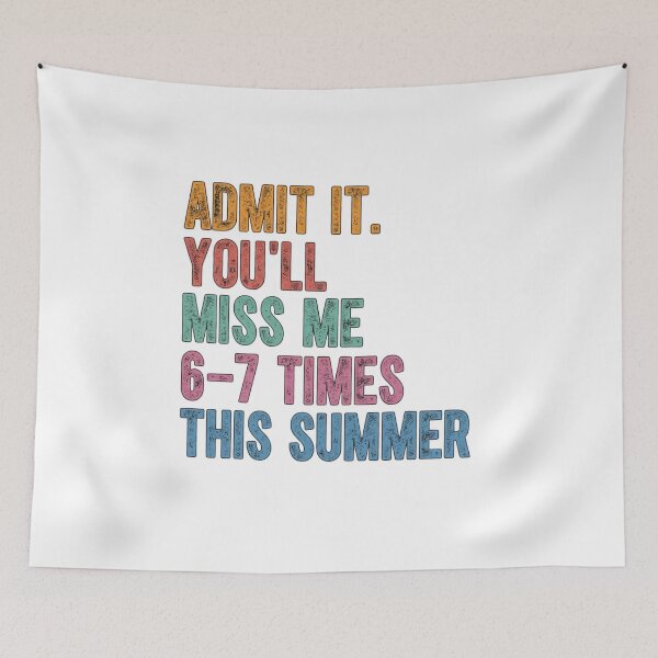 Item preview, Retro Admit It You'll Miss Me 6 7 Times designed and sold by colorsartss.