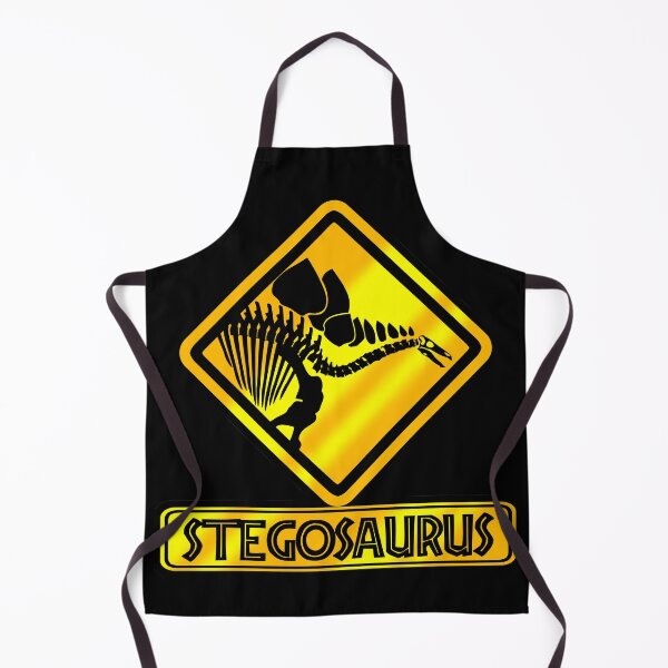 Item preview, Stegosaurus Crossing Sign – Dinosaur Skeleton Road Sign | Prehistoric Warning Design designed and sold by Grimtech Workshop.