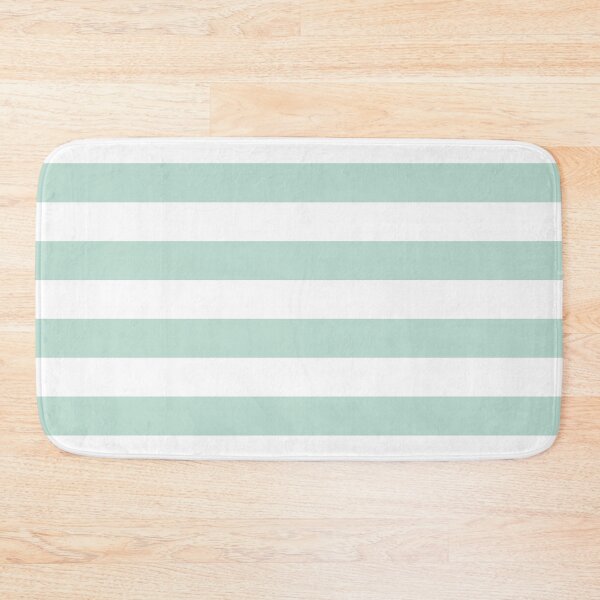 Item preview, Mint Green and White Horizontal Stripes designed and sold by tonymagnerart.