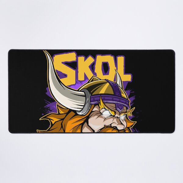 Item preview, Skol Warrior - Purple and Gold Nordic Viking Illustration designed and sold by Canache.