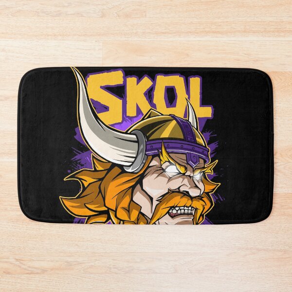 Item preview, Skol Warrior - Purple and Gold Nordic Viking Illustration designed and sold by Canache.