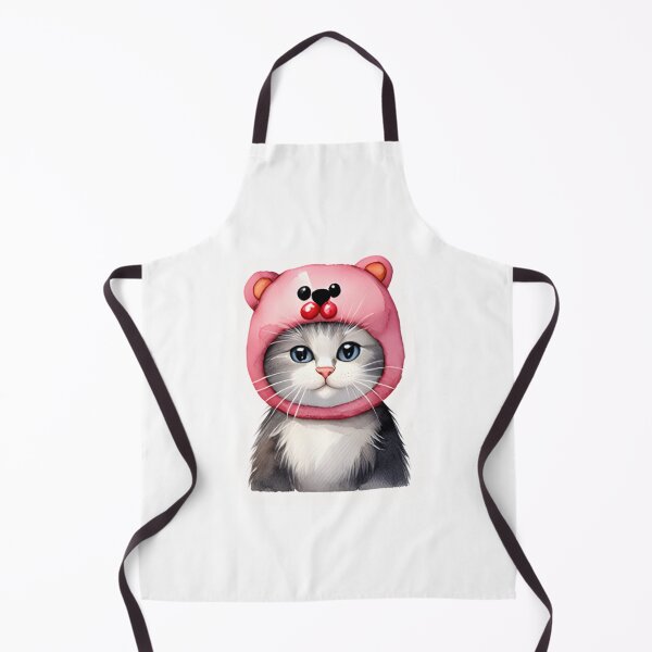 Item preview, ? Cute Cat in Pink Cherry Bear Hood Sticker - Kawaii Coquette Deca designed and sold by marcelooliver98.