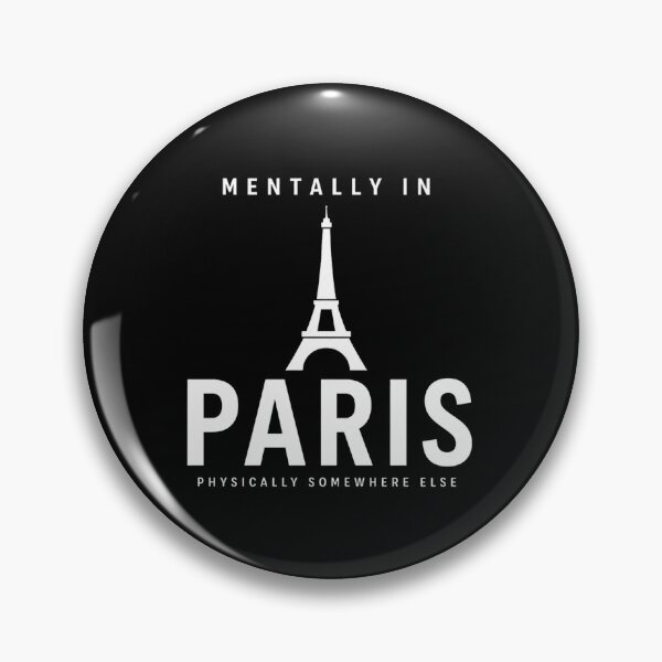 Item preview, Mentally In Paris, Paris Aesthetic Design, Eiffel Tower Minimalist, Travel Lover Gift, Wanderlust Quote, Paris Sticker designed and sold by astersgraphics.