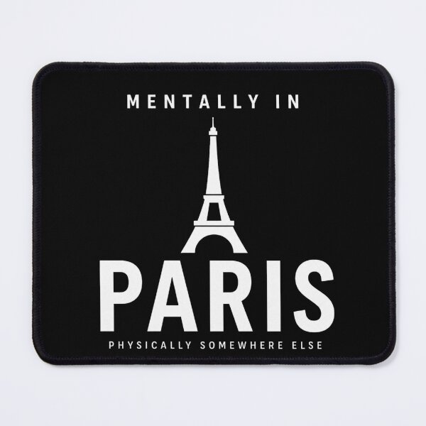 Item preview, Mentally In Paris, Paris Aesthetic Design, Eiffel Tower Minimalist, Travel Lover Gift, Wanderlust Quote, Paris Sticker designed and sold by astersgraphics.