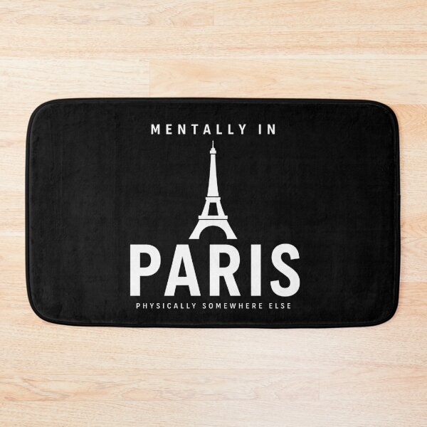 Item preview, Mentally In Paris, Paris Aesthetic Design, Eiffel Tower Minimalist, Travel Lover Gift, Wanderlust Quote, Paris Sticker designed and sold by astersgraphics.