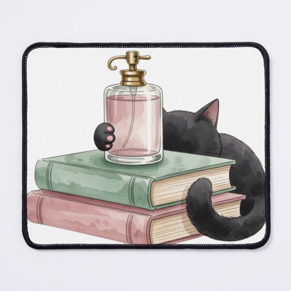 Item preview, A Whiff Of Trouble — Cat Perfume Vintage Mystery Reader Tee designed and sold by kosimazaki.