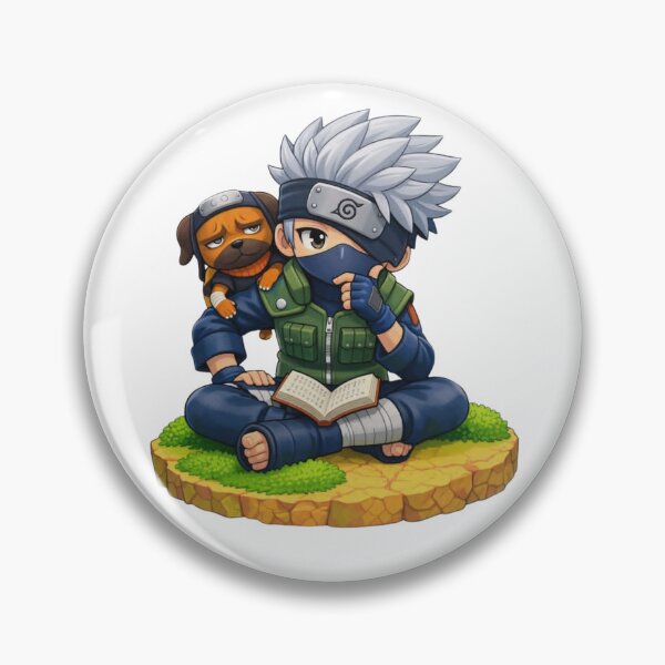 Item preview, Chibi Kakashi & Pakun – Cute Ninja Duo designed and sold by pongskiepongs.