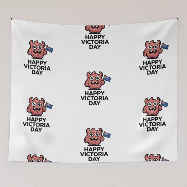 Item preview, Funny Happy Victoria Day Monster Cute Patriotic Cartoon designed and sold by InspiredCreatives.