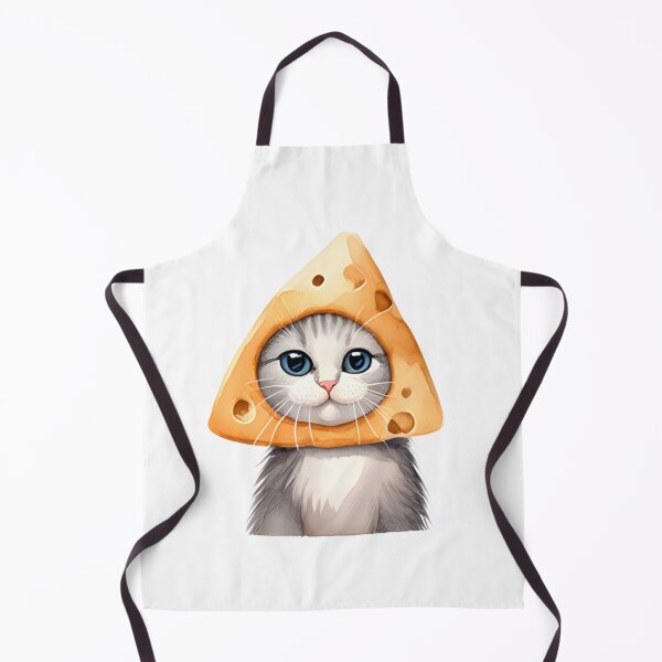 Item preview, ? Cute Cat in Cheese Hat Sticker - Kawaii Food Animal Decal designed and sold by marcelooliver98.