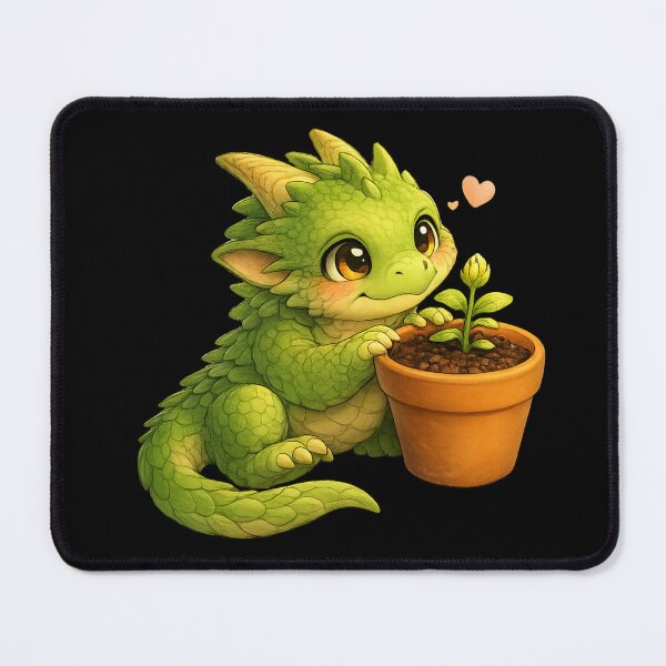 Item preview, Cute Plant Dragon Art | Gardening Baby Dragon Illustration designed and sold by Hatchling Hollow.