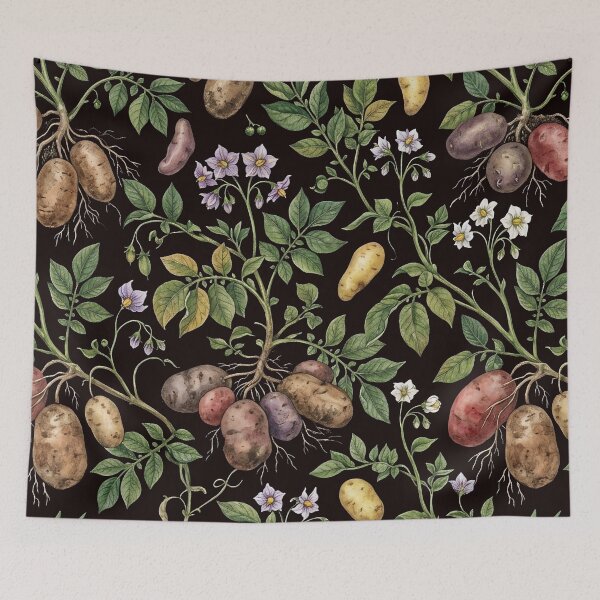 Item preview, Vintage Potato Harvest Botanical Garden Pattern designed and sold by LinaValearte.