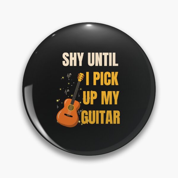 Item preview, Shy Until I Pick Up My Guitar Funny Introvert Music Design designed and sold by Joyful-Pixel.