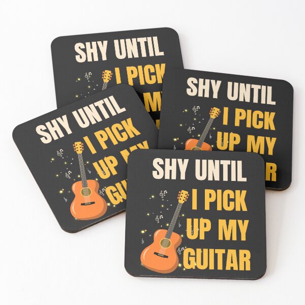 Item preview, Shy Until I Pick Up My Guitar Funny Introvert Music Design designed and sold by Joyful-Pixel.
