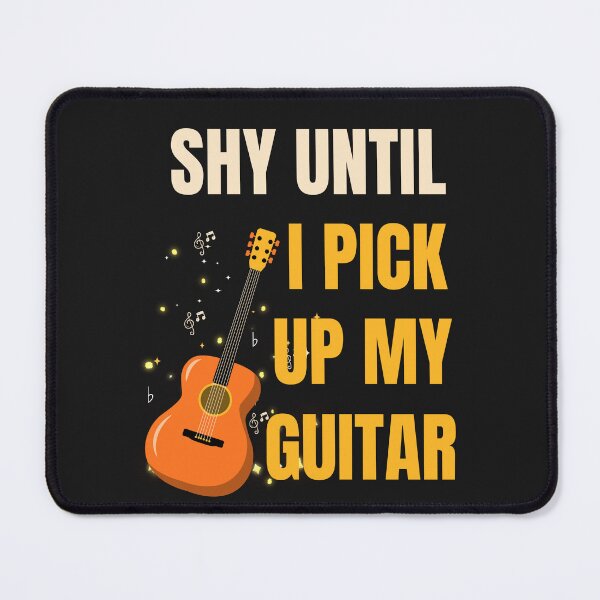 Item preview, Shy Until I Pick Up My Guitar Funny Introvert Music Design designed and sold by Joyful-Pixel.