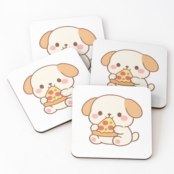 Item preview, Cute Kawaii Dog Eating Pizza Slice Adorable designed and sold by Owcomm.