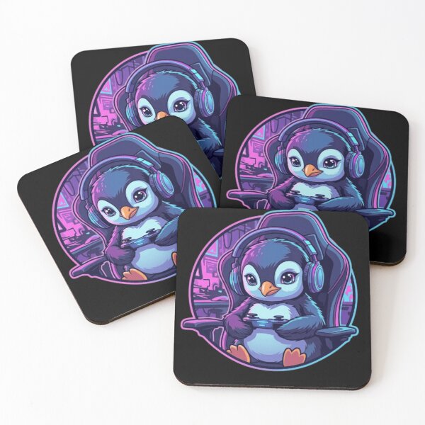 Item preview, Cyber Penguin Gamer designed and sold by Witty Moon.
