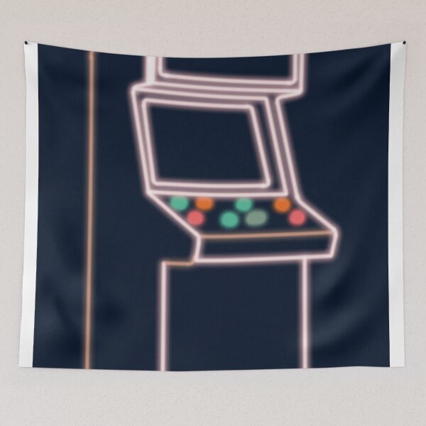 Item preview, Retro Arcade Machine Neon Glow - 80s Gaming Synthwave Art designed and sold by AliAltinelArt.