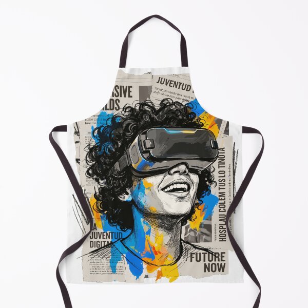 Item preview, Gamer Enjoying Virtual Reality Collage Style designed and sold by Honu2025.