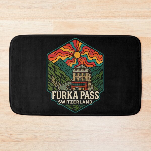 Item preview, Furka Pass Belvedere Hotel Trippy Art Travel designed and sold by TomFrontierArt.