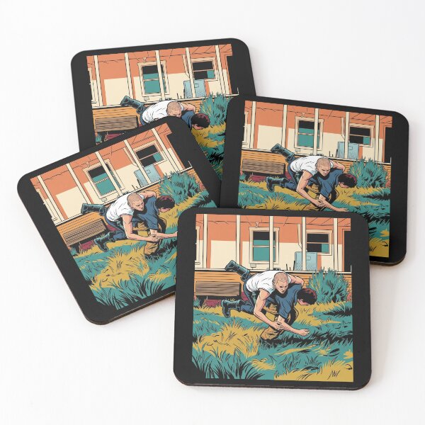 Item preview, Vintage Comic Book Art Suburban Roughhousing Scene designed and sold by TopKult.
