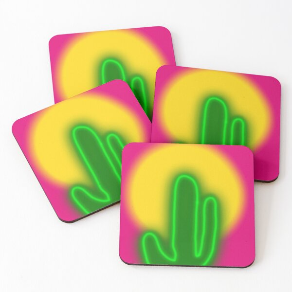 Item preview, Retro Neon Cactus | 80s Synthwave Desert Sunset designed and sold by AliAltinelArt.