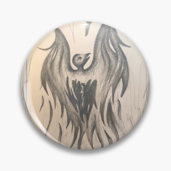 Item preview, Hand drawn phoenix rising designed and sold by GiSilver.