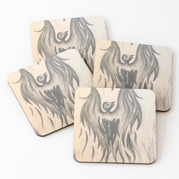 Item preview, Hand drawn phoenix rising designed and sold by GiSilver.