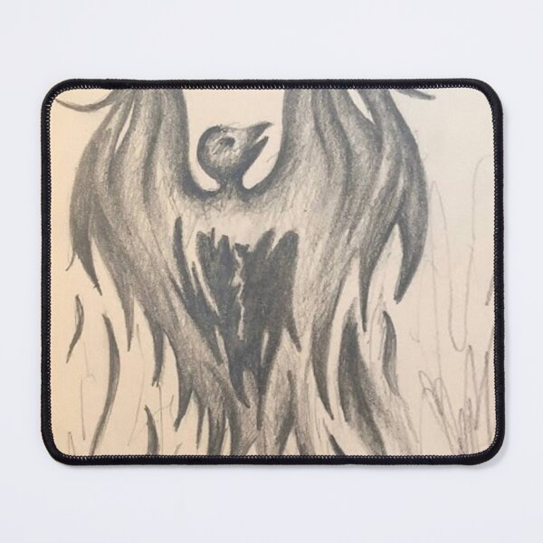 Item preview, Hand drawn phoenix rising designed and sold by GiSilver.