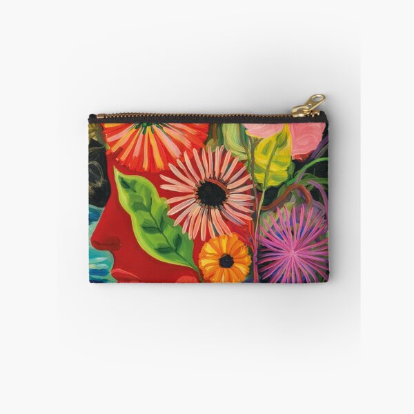 Item preview, Floral Face Art Print | Colourful Botanical Portrait | Modern Nature designed and sold by FortuneAndFrame.