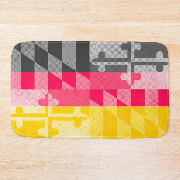 Item preview, German Tricolor Maryland Flag, Horizontal designed and sold by merlinmerchshop.