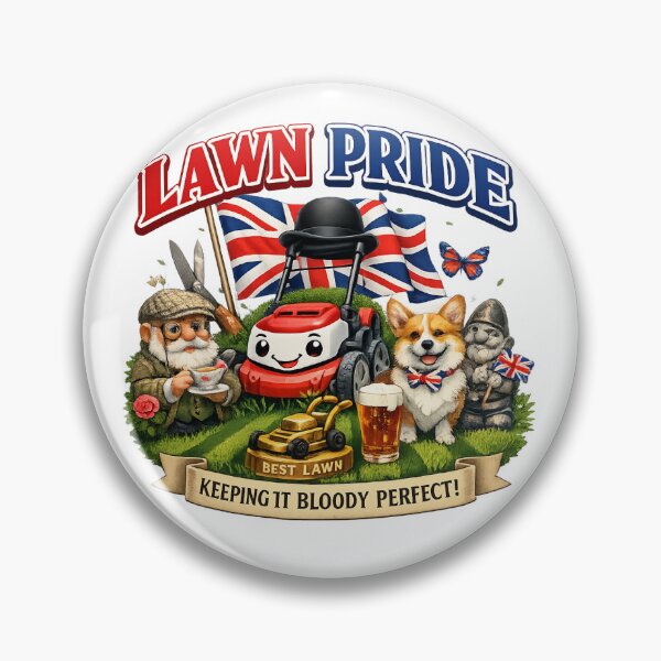 Item preview, Lawn Pride Funny British Garden Design – Keeping It Bloody Perfect UK Humour designed and sold by GarnerSupplyCo.