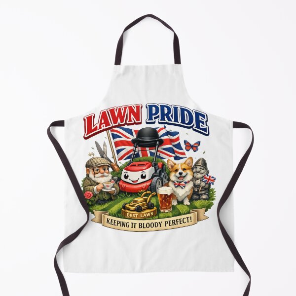 Item preview, Lawn Pride Funny British Garden Design – Keeping It Bloody Perfect UK Humour designed and sold by GarnerSupplyCo.