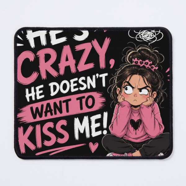Item preview, he.s crazy he doesn't want kiss me designed and sold by Raxid2022.
