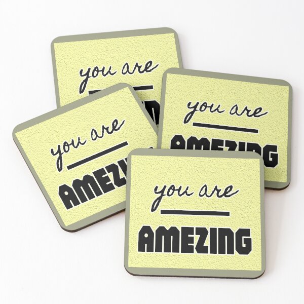 Item preview, You Are Amazing Bold Typography Quote designed and sold by PixelParinda.