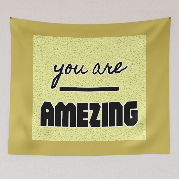 Item preview, You Are Amazing Bold Typography Quote designed and sold by PixelParinda.