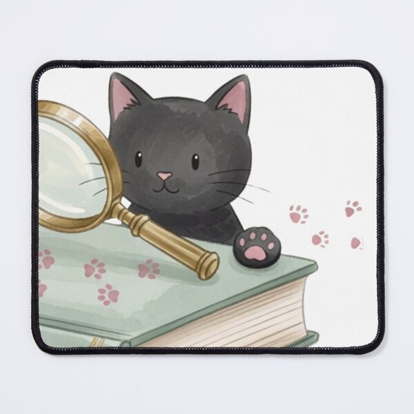 Item preview, Following My Own Tracks — Detective Cat Pawprint Mystery Tee designed and sold by kosimazaki.