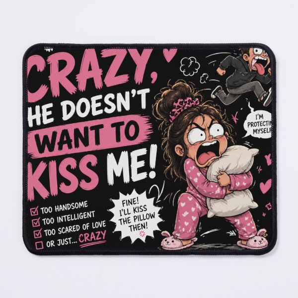 Item preview, he.s crazy he doesn't want kiss me designed and sold by Raxid2022.
