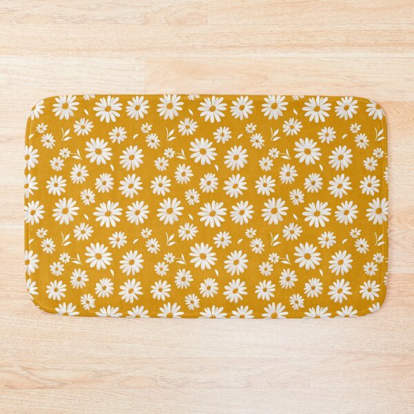 Item preview, Retro Daisy Floral Pattern | Mustard Yellow Vintage Daisies | Boho Flower Power Pattern | 70s Floral Aesthetic | Minimalist White Daisies Gold | Summer Bloom Aesthetic Wildflower Pattern designed and sold by VivaFy.