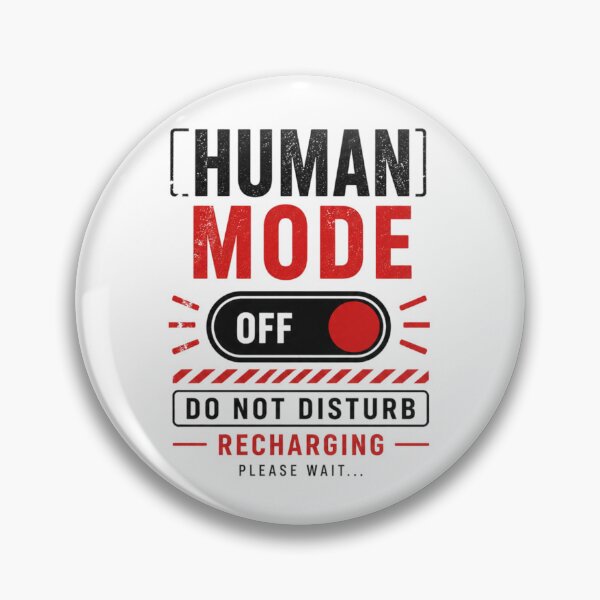 Item preview, Human Mode Off Shirt -Do Not Disturb Funny Introvert Recharge Tee designed and sold by DomKo10.