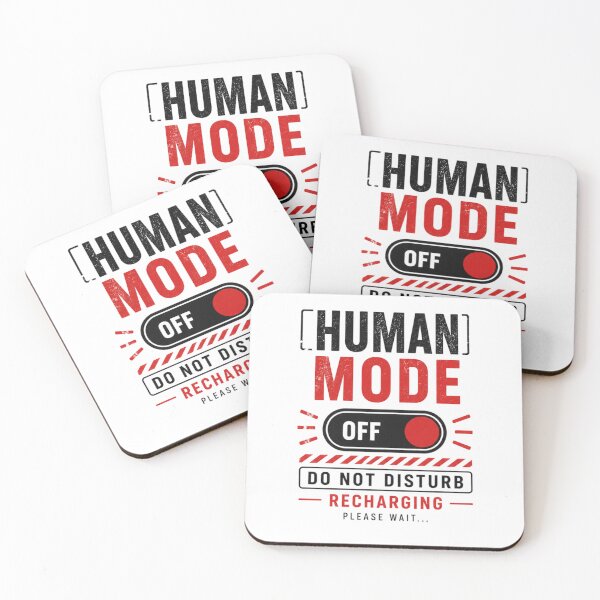 Item preview, Human Mode Off Shirt -Do Not Disturb Funny Introvert Recharge Tee designed and sold by DomKo10.