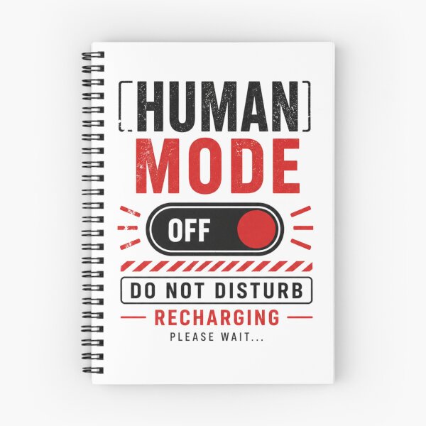 Item preview, Human Mode Off Shirt -Do Not Disturb Funny Introvert Recharge Tee designed and sold by DomKo10.